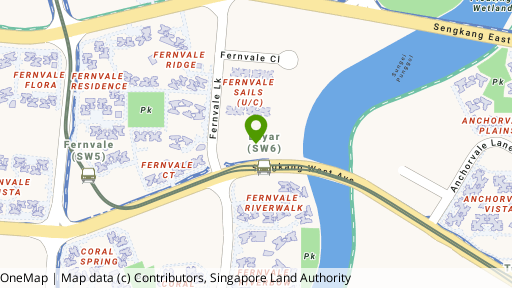 Map showing the location of H2O Residences