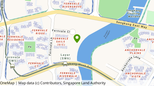 Map showing the location of Rivertrees Residences
