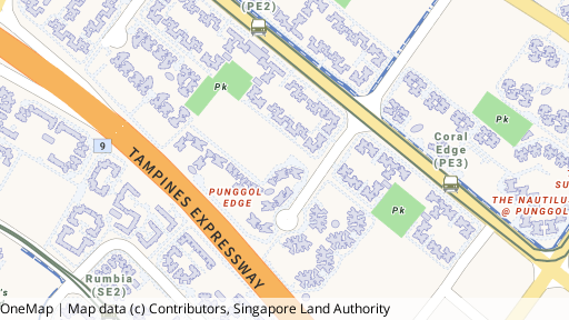 Map showing the location of 122C Punggol Edge