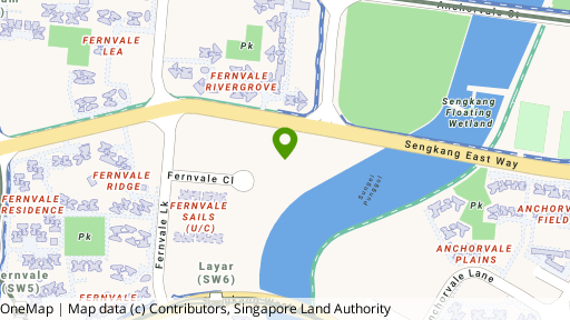 Map showing the location of Riverbank @ Fernvale
