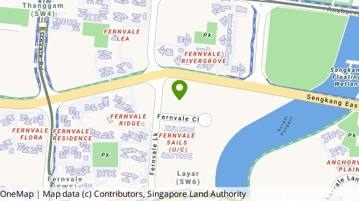 Map showing the location of Lush Acres