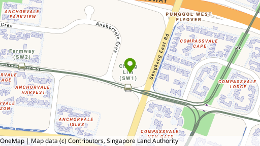 Map showing the location of The Vales