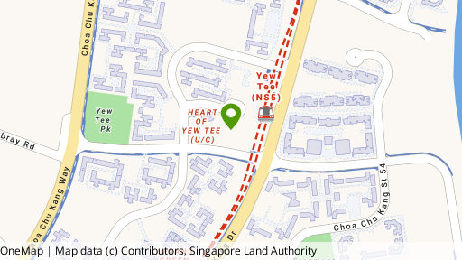 Map showing the location of Yewtee Residences