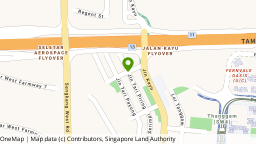 Map showing the location of Jalan Kayu Estate