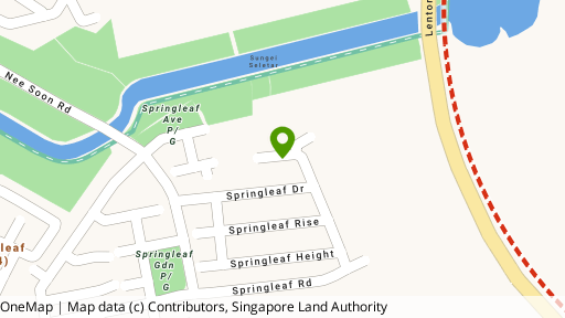 Map showing the location of Springleaf Villas