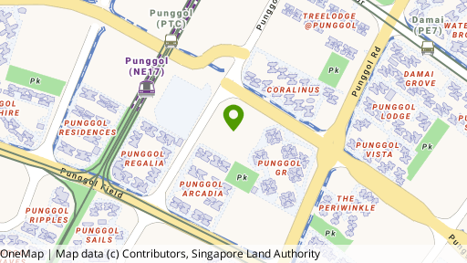 Map showing the location of Parc Centros