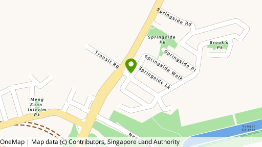 Map showing the location of Brooks Signature @ Springside
