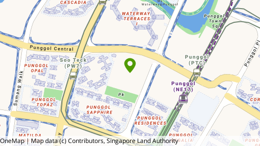 Map showing the location of A Treasure Trove