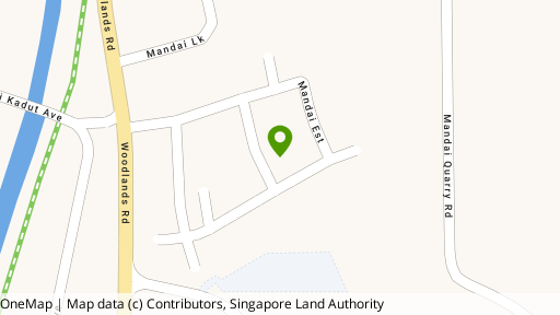 Map showing the location of 20 Mandai Estate