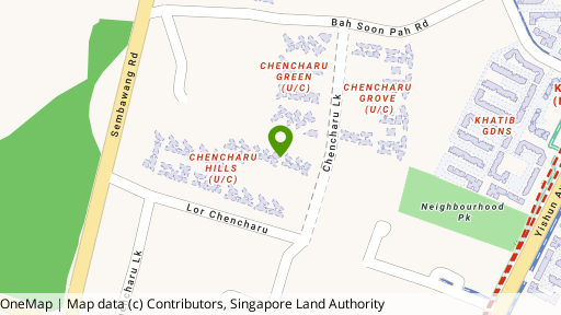 Map showing the location of Chencharu Close GLS