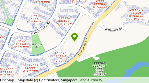 Map showing the location of Signature At Yishun