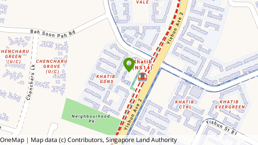 Map showing the location of Khatib Court