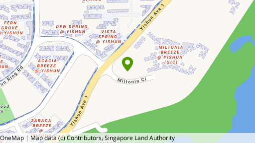 Map showing the location of Skies Miltonia