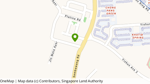 Map showing the location of Sembawang Park