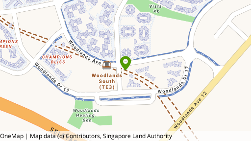 Map showing the location of Woodlands Drive 17 (EC) GLS (2H2025)