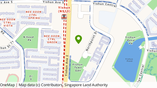 Map showing the location of North Park Residences
