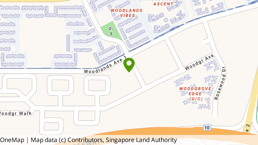 Map showing the location of The Woodgrove