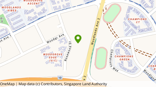 Map showing the location of Rosewood Suites