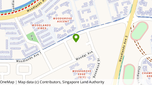Map showing the location of Woodhaven