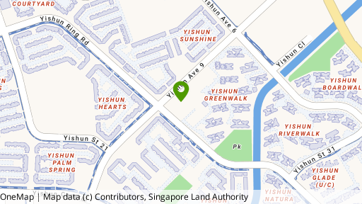 Map showing the location of Nine Residences