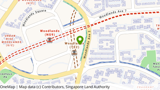 Map showing the location of Woodlands Avenue 2 (GLS)