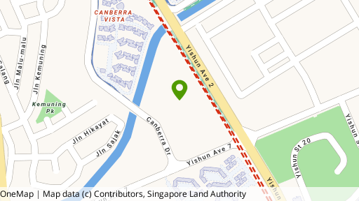 Map showing the location of Yishun Emerald