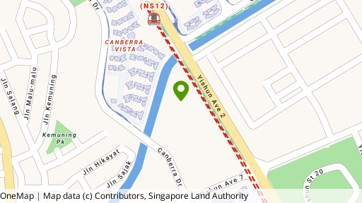 Map showing the location of Yishun Sapphire