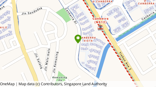 Map showing the location of Canberra (parcel A)