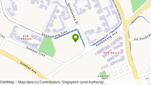 Map showing the location of Skypark Residences