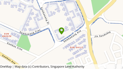 Map showing the location of 313A Sembawang Drive