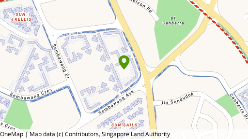 Map showing the location of 306A Canberra Road