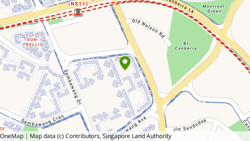 Map showing the location of 306B Canberra Road