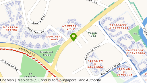Map showing the location of Sembawang Square Estate