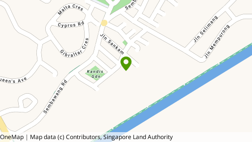 Map showing the location of Kandis Residence