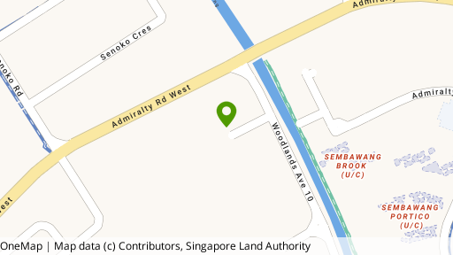 Map showing the location of Woodlands Connection