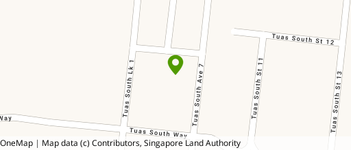 Map showing the location of Shine@Tuas South