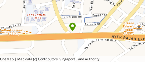 Map showing the location of Jit Poh Building
