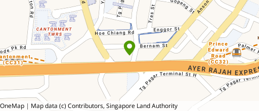 Map showing the location of ABI Plaza