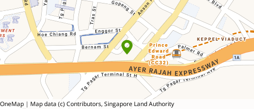 Map showing the location of 78 Shenton Way