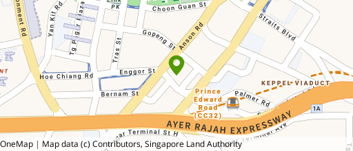 Map showing the location of 79 Anson Road