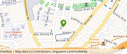 Map showing the location of Lian Huat Building