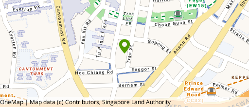 Map showing the location of 100 AM