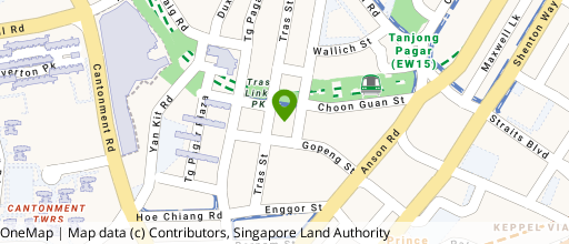 Map showing the location of PS100