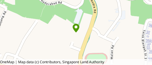 Map showing the location of Alexandra Point