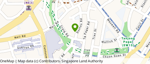 Map showing the location of 68 Duxton