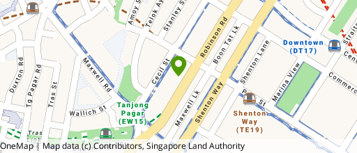 Map showing the location of Tahir Building