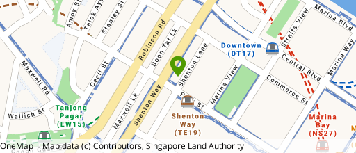 Map showing the location of Shenton House