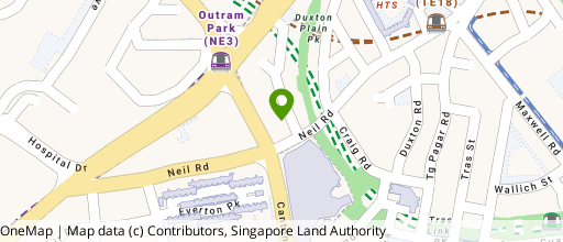 Map showing the location of Bukit Pasoh Building