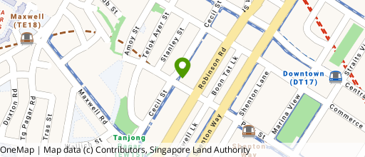 Map showing the location of Tung Ann Association Building