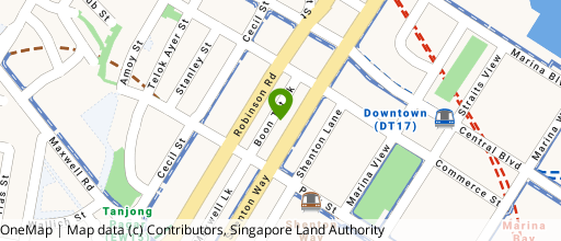 Map showing the location of SGX Centre
